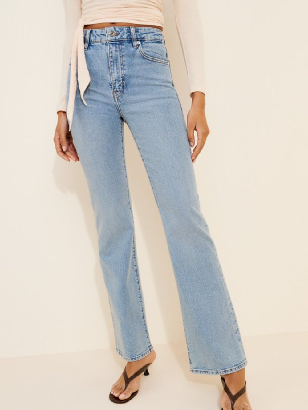 Frame Denim The Arrow High-Rise Flared Jeans